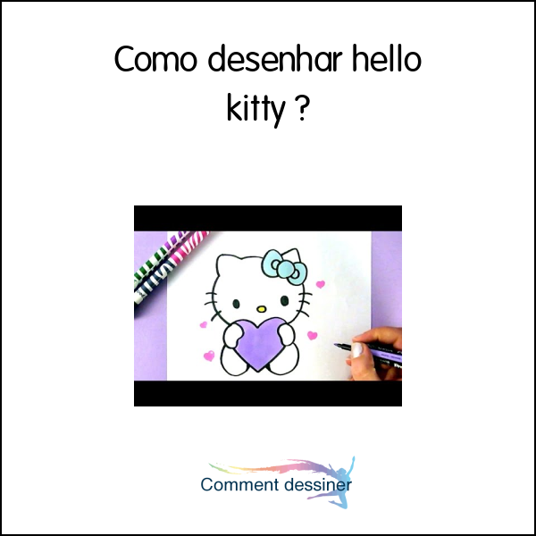 Como desenhar hello kitty